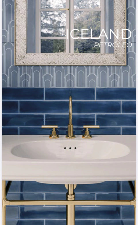 Iceland Petroleo Brillante 7,7X30,5 - Acuelera ( X M2) - 1era