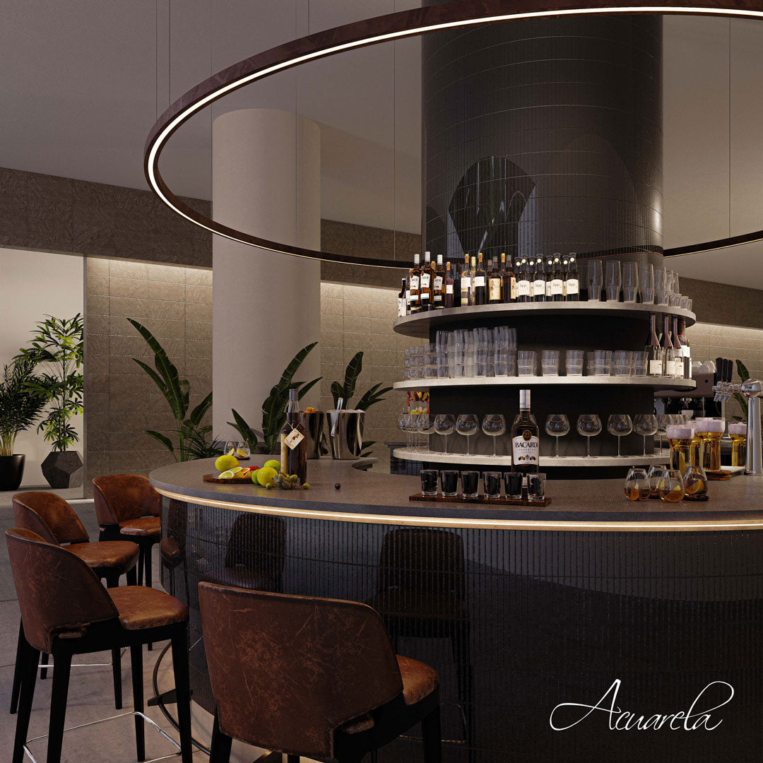 Strip Lady Negro Oscuro Brillante 26,8 X 28,8 (Pz.1,65X13,2) - Acuelera ( X PIEZA) - 1era