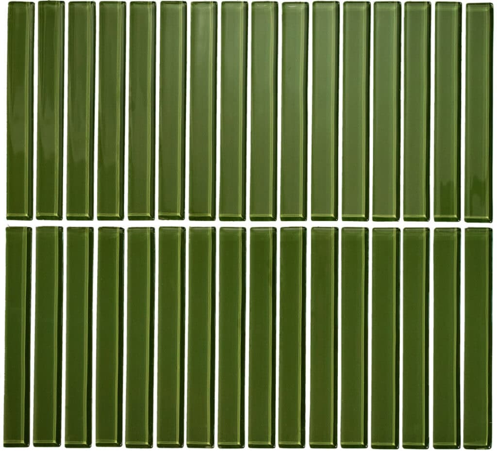 Strip Lady Verde Olivo Brillante 26,8 X 28,8 (Pz.1,65X13,2) - Acuelera ( X PIEZA) - 1era