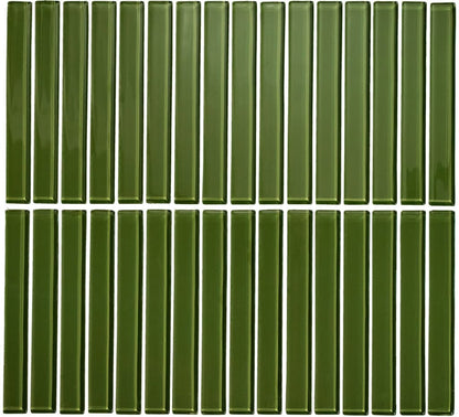 Strip Lady Verde Olivo Brillante 26,8 X 28,8 (Pz.1,65X13,2) - Acuelera ( X PIEZA) - 1era