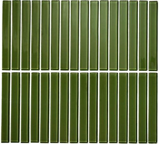 Strip Lady Verde Olivo Brillante 26,8 X 28,8 (Pz.1,65X13,2) - Acuelera ( X PIEZA) - 1era