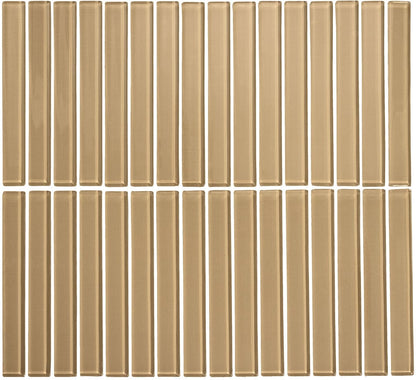 Strip Lady Beige Tostado Brillante 26,8 X 28,8 (Pz.1,65X13,2) - Acuelera ( X PIEZA) - 1era