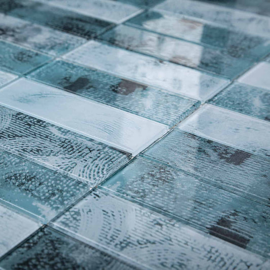 Brick Raft Turquesa Brillante 27,2 X 27,2 (Pz.4,4X13) - Acuelera ( X PIEZA) - 1era