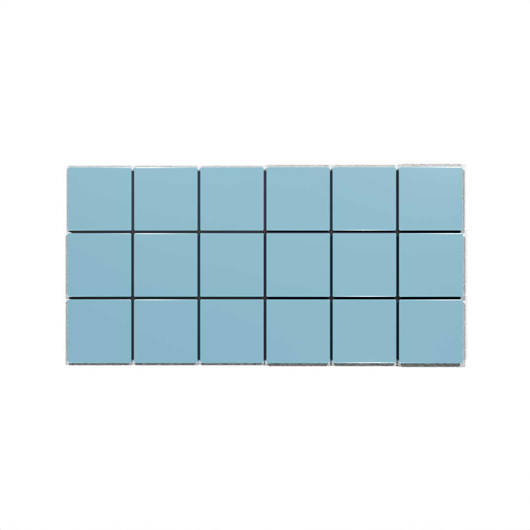 Palermo Liso Celeste Mate - 1era