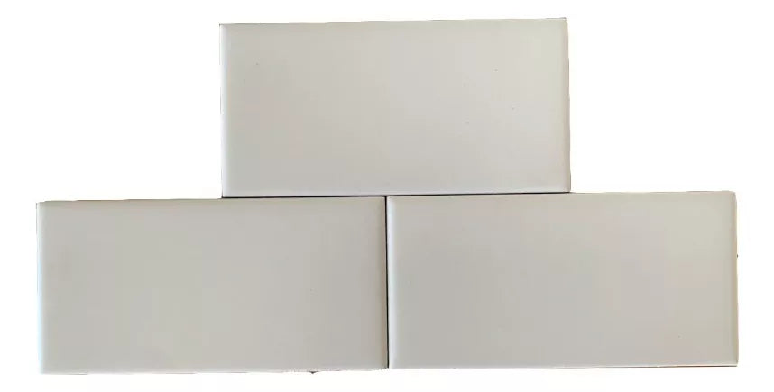 Subway Liso Blanco Mate / Satinado 7,5 X 15 - Acuelera ( X M2) - 1era