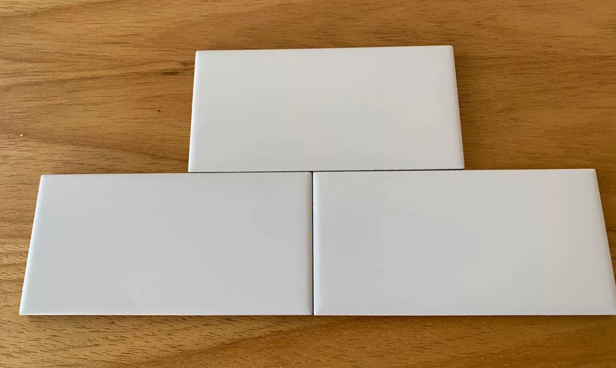 Subway Liso Blanco Mate / Satinado 7,5 X 15 - Acuelera ( X M2) - 1era