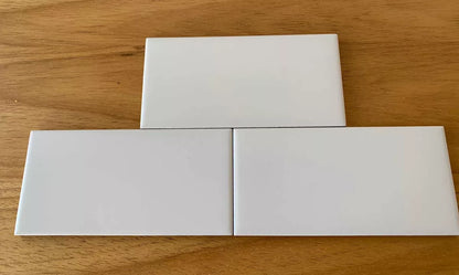 Subway Liso Blanco Mate / Satinado 7,5 X 15 - Acuelera ( X M2) - 1era