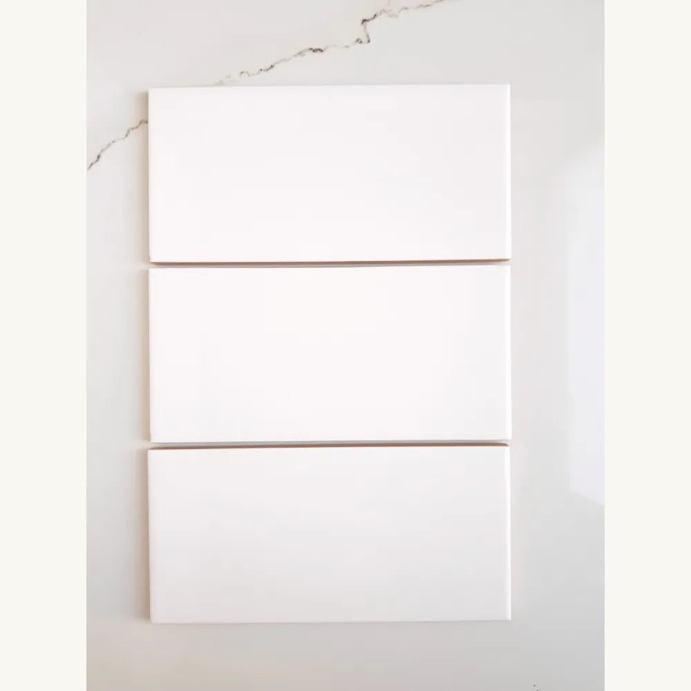 Subway Liso Blanco Mate / Satinado 7,5 X 15 - Acuelera ( X M2) - 1era