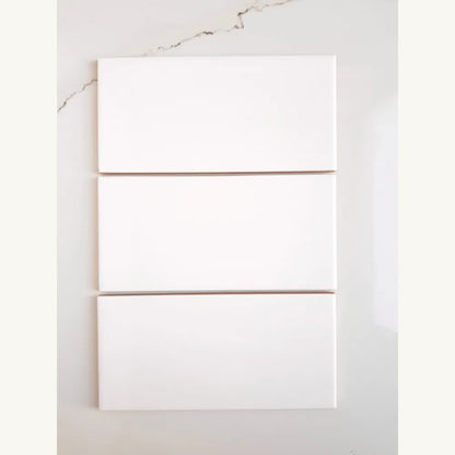 Subway Liso Blanco Mate / Satinado 7,5 X 15 - Acuelera ( X M2) - 1era