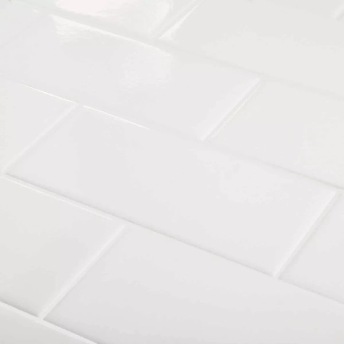 Subway Liso Blanco Mate / Satinado 7,5 X 15 - Acuelera ( X M2) - 1era