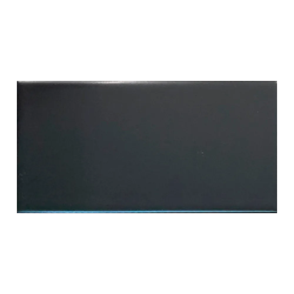 Subway Liso Negro Mate / Satinado 7,5 X 15 - Acuelera ( X M2) - 1era