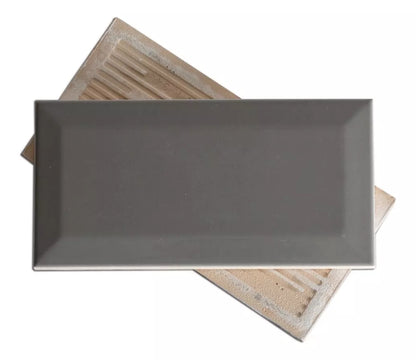 Subway New York Biselado Cinza Gris Brillante 10 X 20 - Acuelera ( X M2) - 1era