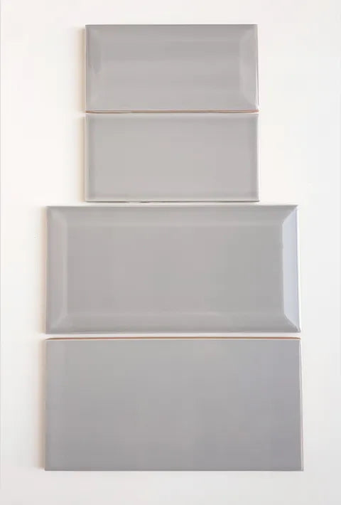 Subway New York Biselado Cinza Gris Brillante 10 X 20 - Acuelera ( X M2) - 1era