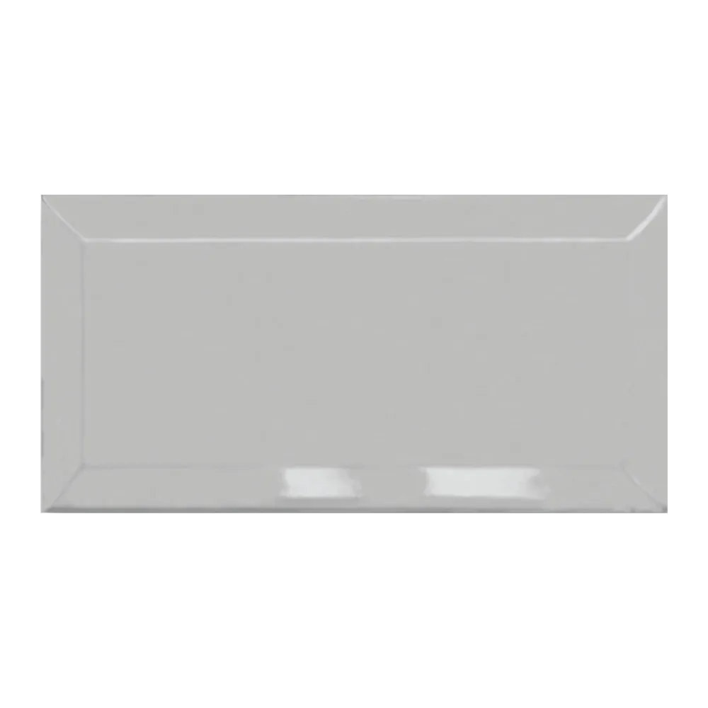 Subway New York Biselado Cinza Gris Brillante 10 X 20 - Acuelera ( X M2) - 1era