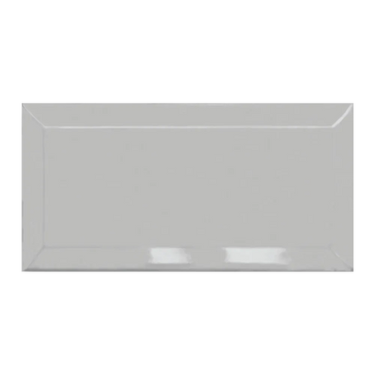 Subway New York Biselado Cinza Gris Brillante 10 X 20 - Acuelera ( X M2) - 1era