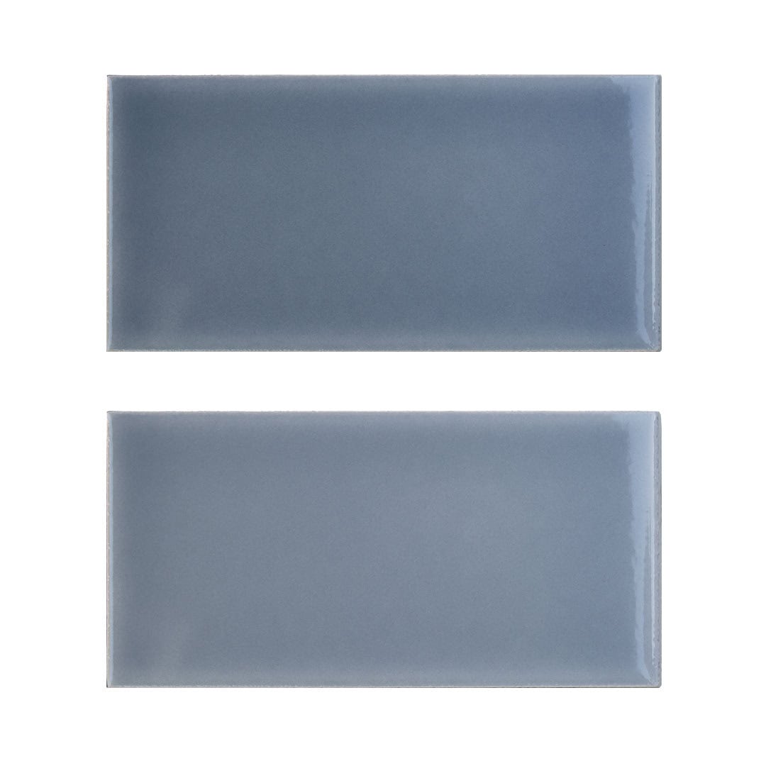 Subway Destonalizado Liso Gris Brillante 7,5 X 15 - Acuelera ( X M2) - 1era