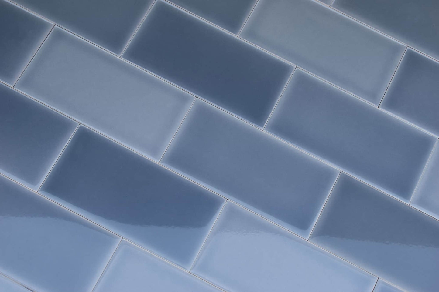 Subway Destonalizado Liso Gris Brillante 7,5 X 15 - Acuelera ( X M2) - 1era