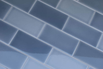 Subway Destonalizado Liso Gris Brillante 7,5 X 15 - Acuelera ( X M2) - 1era