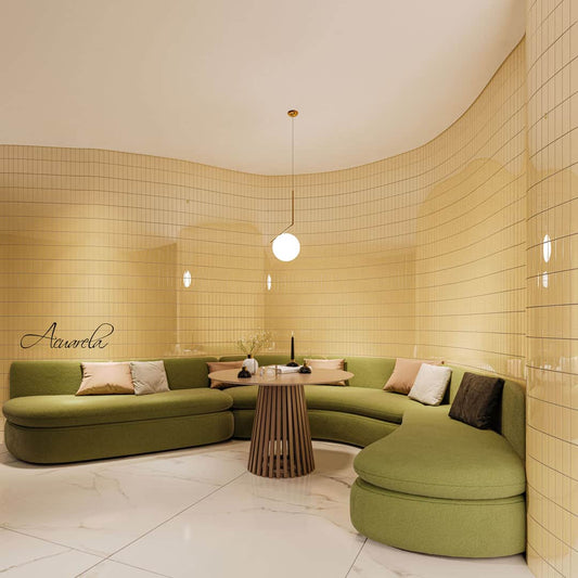 Brick Strip Tayi Beige Tostado Brillante 26,5 X 27,5 (Pz.4,4X13,2) - Acuelera ( X PIEZA) - 1era