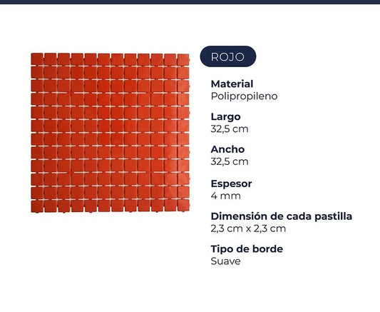 Venecita Clasica Rojo x m2