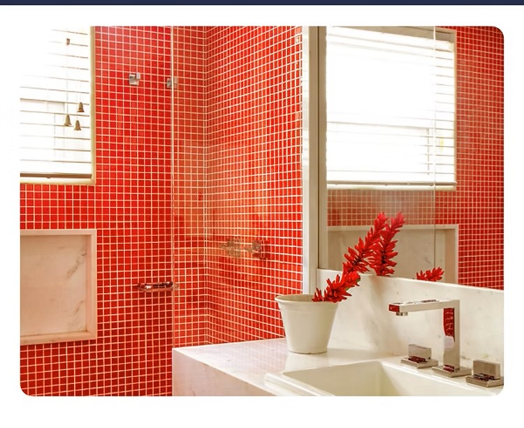 Venecita Clasica Rojo x m2