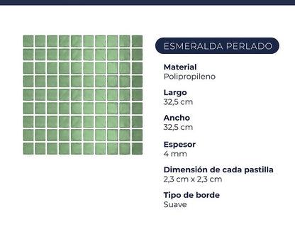 Venecita Premiun Esmeralda Perlado x m2