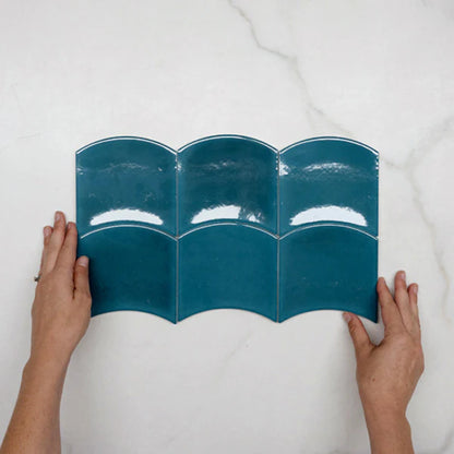 Curve Azulejo Capri Brillante 10 X 12 - Acuelera ( X CAJA de 0,29 m2) - 1era
