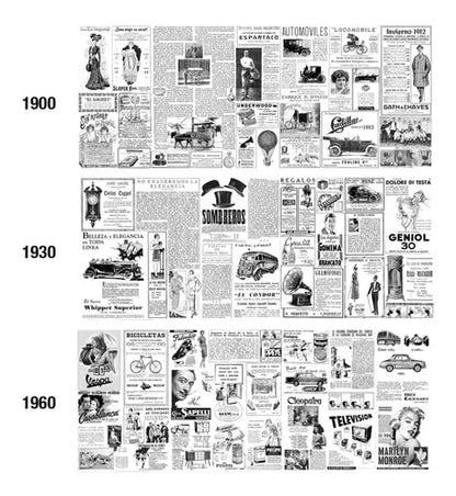 Azulejo Ceramica Diario De Epoca 1900 20 X 50 - Acuelera ( X CAJA de 0,5 m2) - 1era