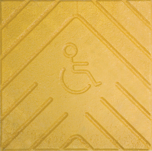 Rampa 40x40 Amarilla con Logo - Accesibilidad - 1era (m2)