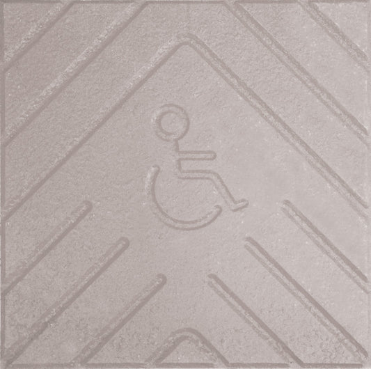 Rampa 40x40 Gris con Logo - Accesibilidad - 1era (m2)