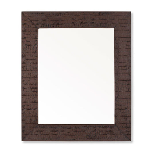 Crocco Pottery Leather Mirror