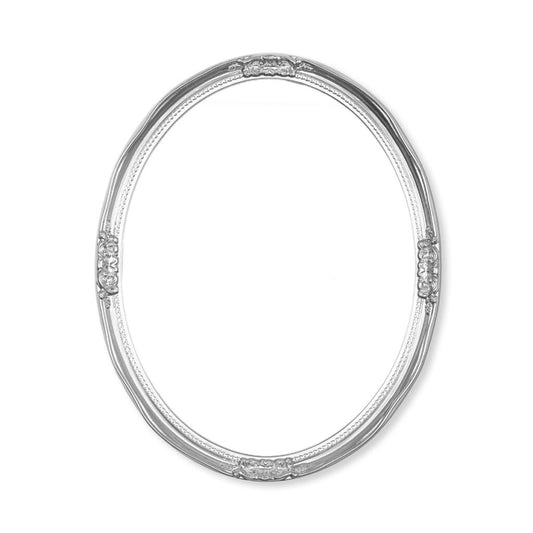 Breneghy Silberner ovaler Spiegel